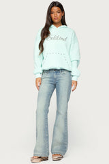 Edikted Rockstar Studded Hoodie