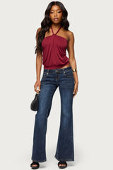 Jarli Draped Halter Top