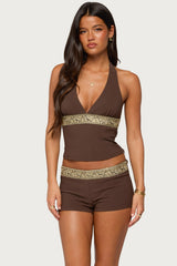 Jasia Sequin Halter Top
