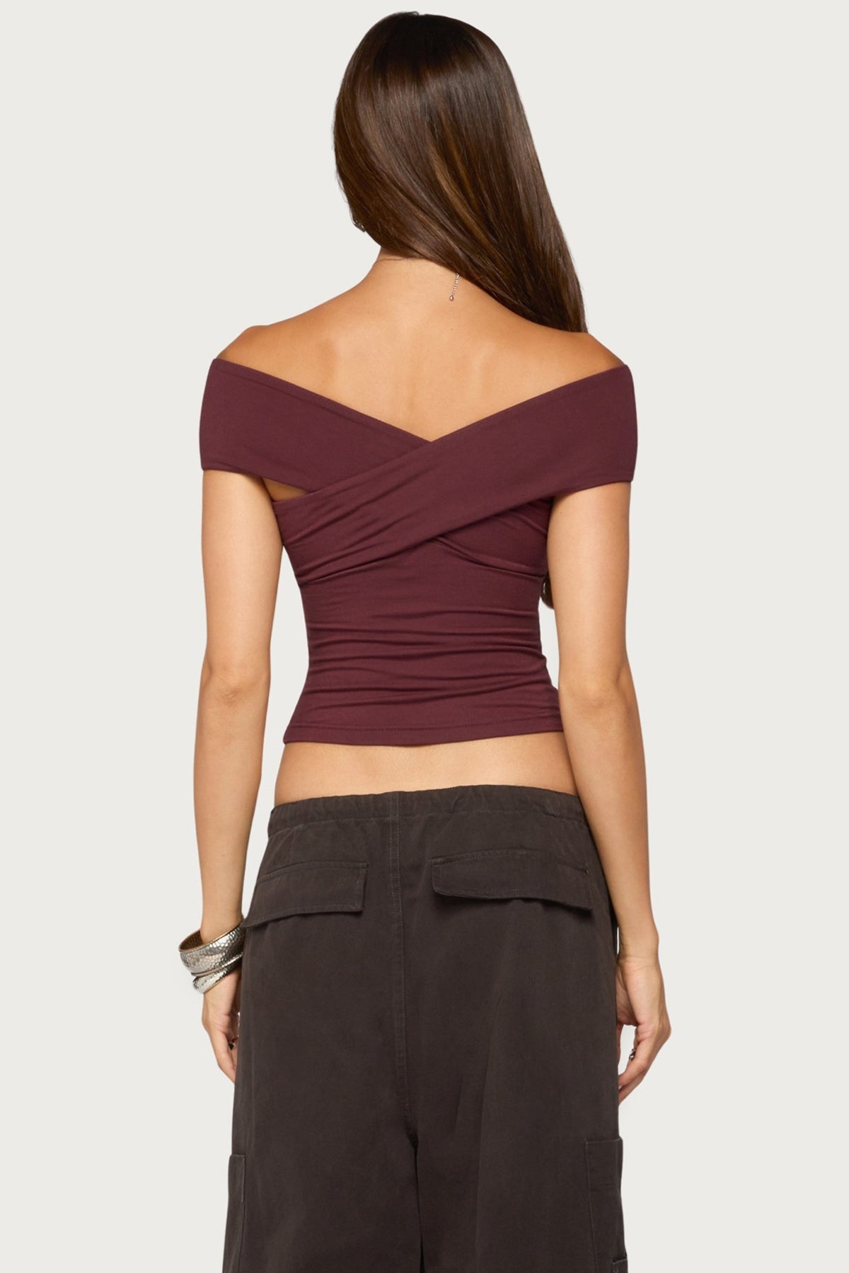Kamrynn Off Shoulder Wrap Top