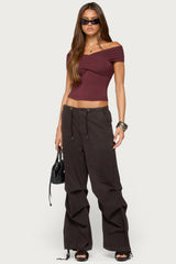 Kamrynn Off Shoulder Wrap Top