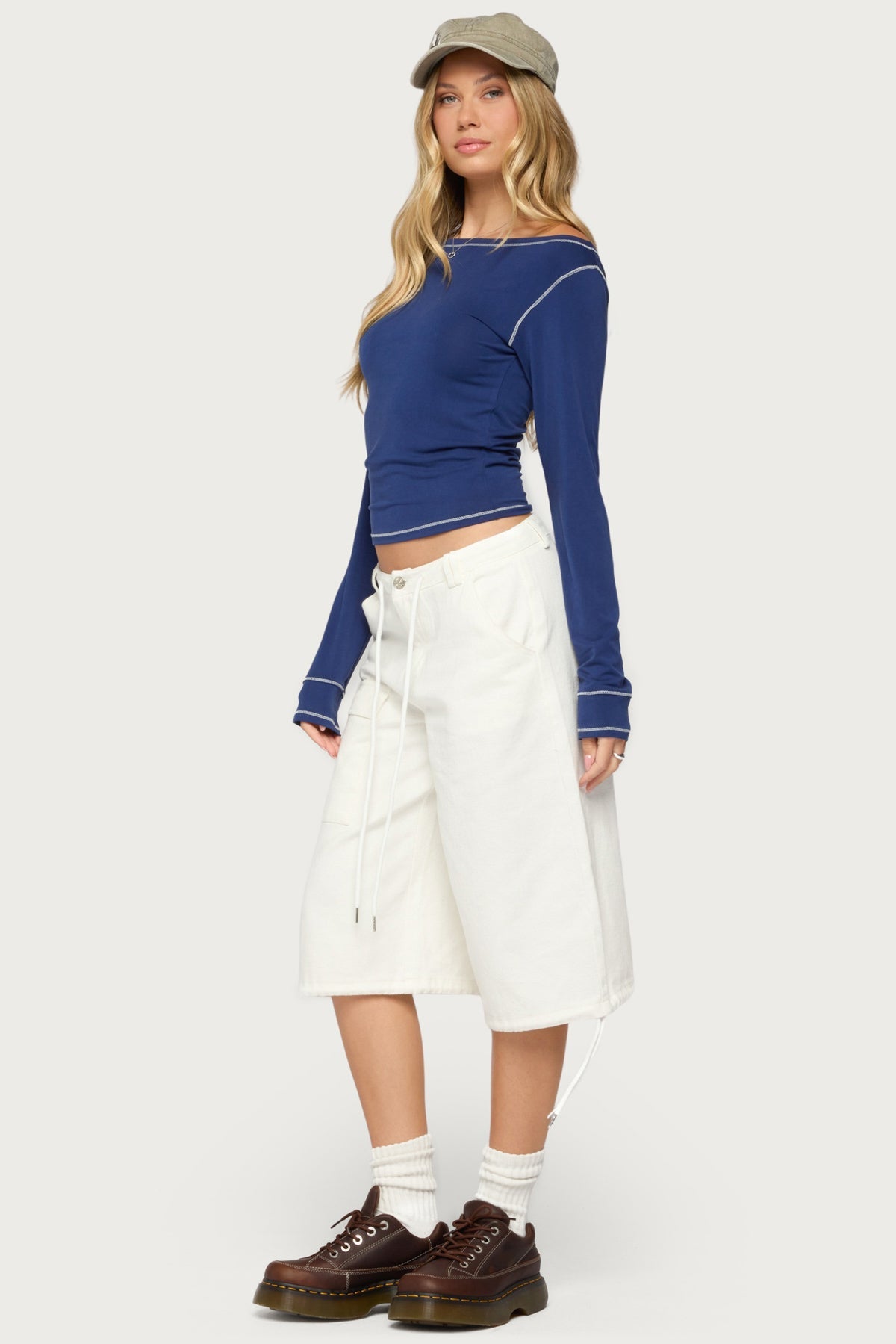 Brooklynn Boat Neck Long Sleeve Top
