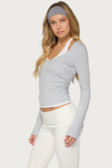 Ibby Layered Long Sleeve Top
