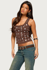 Isabella Studded Tank Top