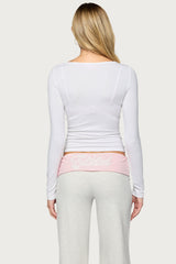 Manka Twisted Long Sleeve Top