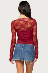 Heela Lacey V Neck Top