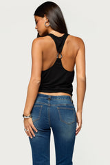 Paye Racerback Metal Ring Tank Top