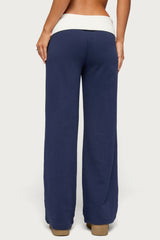 Edikted Contrast Foldover Joggers