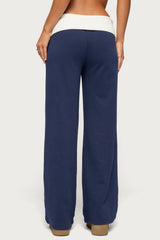 Edikted Contrast Foldover Joggers