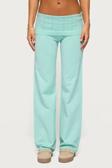 Wanel Pointelle Foldover Trousers