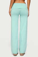 Wanel Pointelle Foldover Trousers
