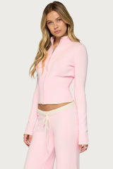 Hanin High Neck Knit Cardigan