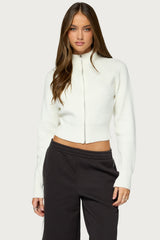 Feela Ribbed Knit Cardigan