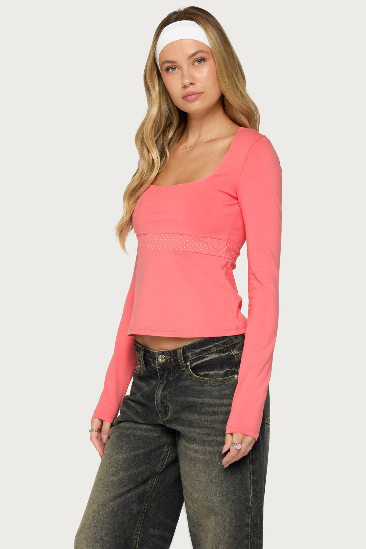 Madina Long Sleeve Babydoll Top