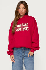 Union Jack Cheetah Print Hoodie