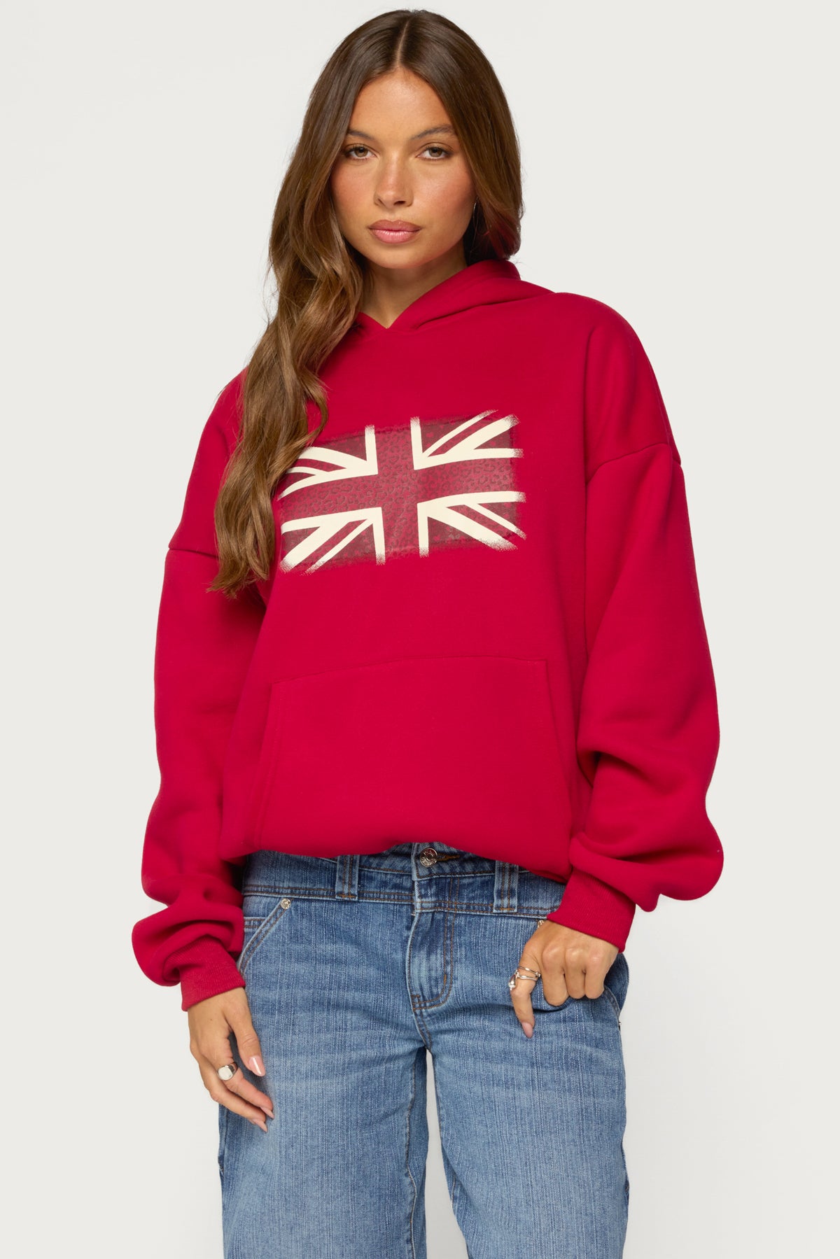 Union Jack Cheetah Print Hoodie