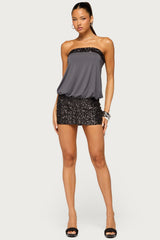 Ella Strapless Sequin Mini Dress