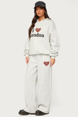 London Obsessed Rhinestone Joggers