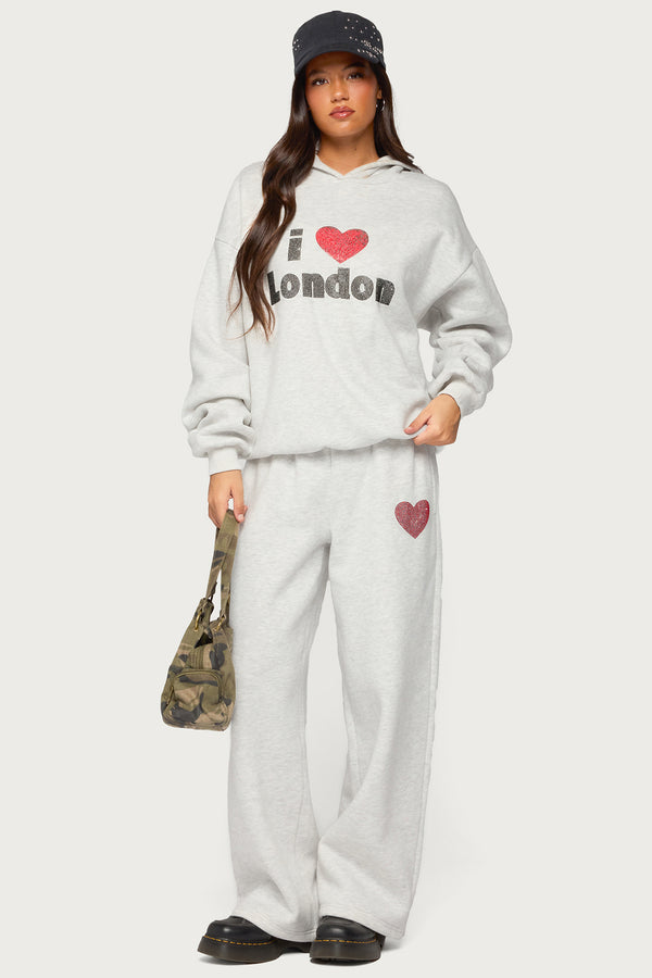 London Obsessed Rhinestone Joggers