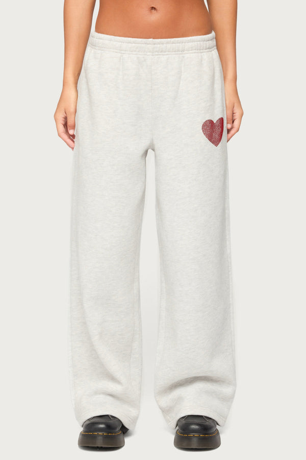 London Obsessed Rhinestone Joggers