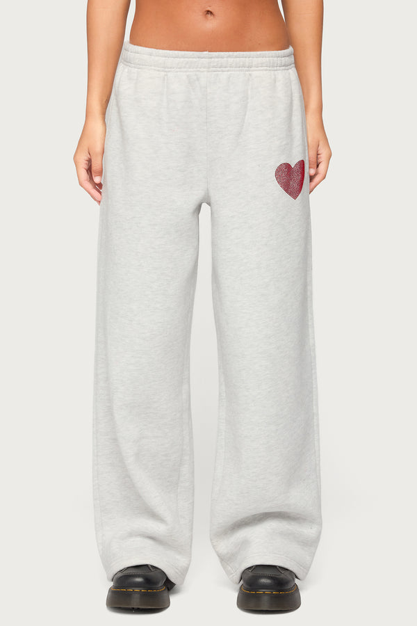 London Obsessed Rhinestone Joggers