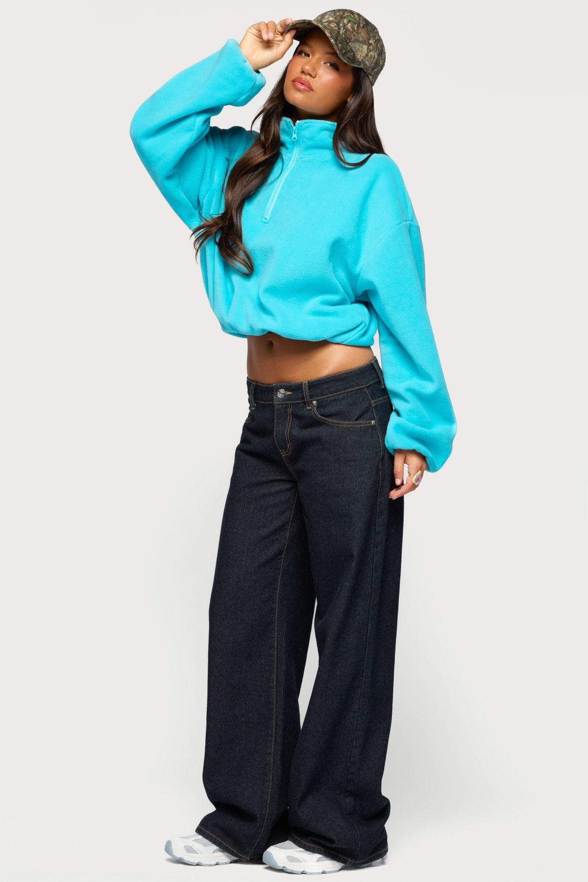Lasha Oversized Sherpa Sweatshirt