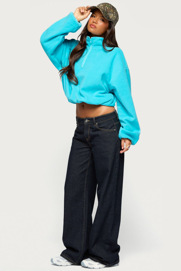 Lasha Oversized Sherpa Sweatshirt