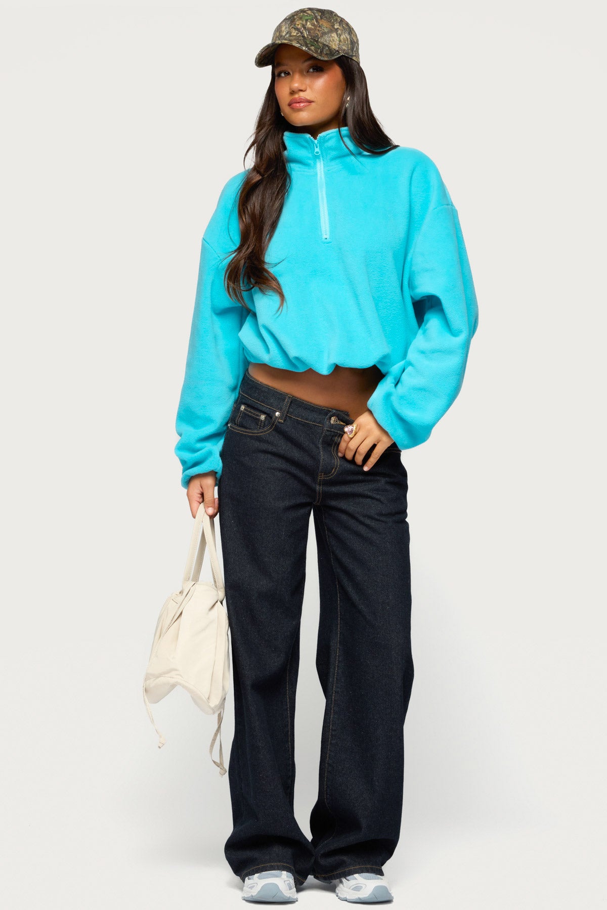 Lasha Oversized Sherpa Sweatshirt