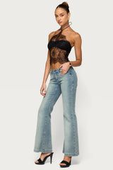Lindsey Sheer Lace Halter Top
