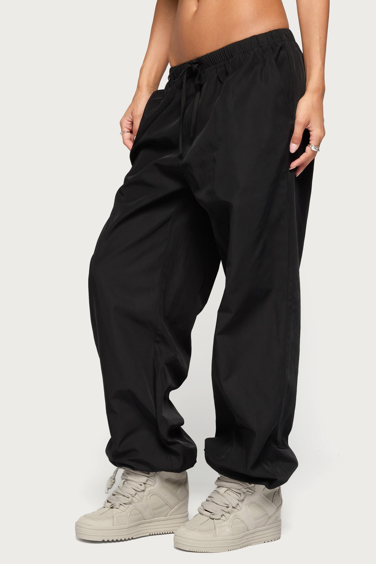 Corinne Nylon Track Pants