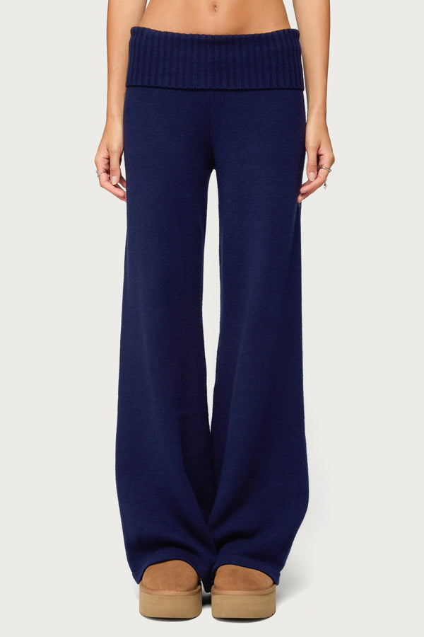 Nani Knit Foldover Trousers