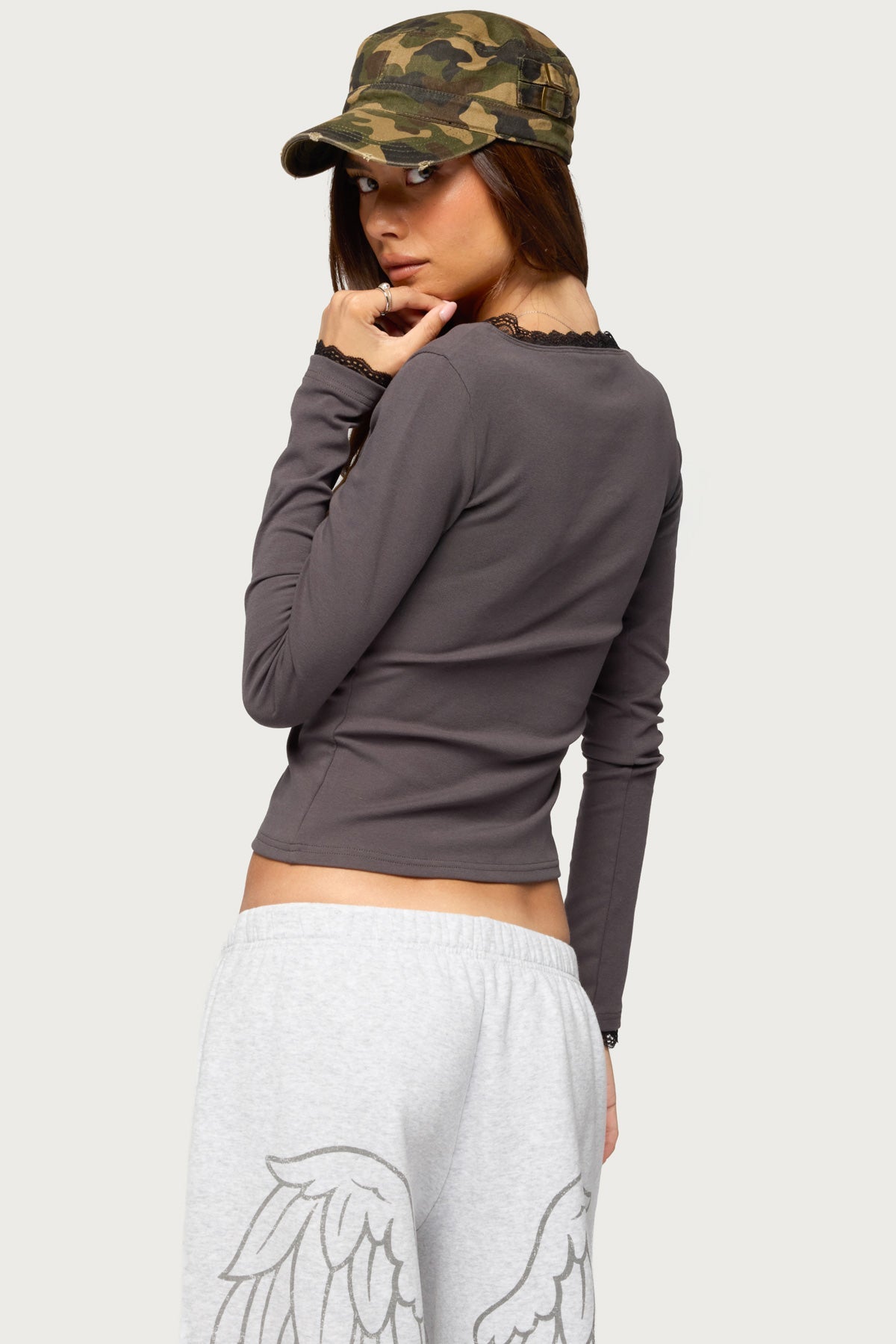 Jette Lacey Button Up Top