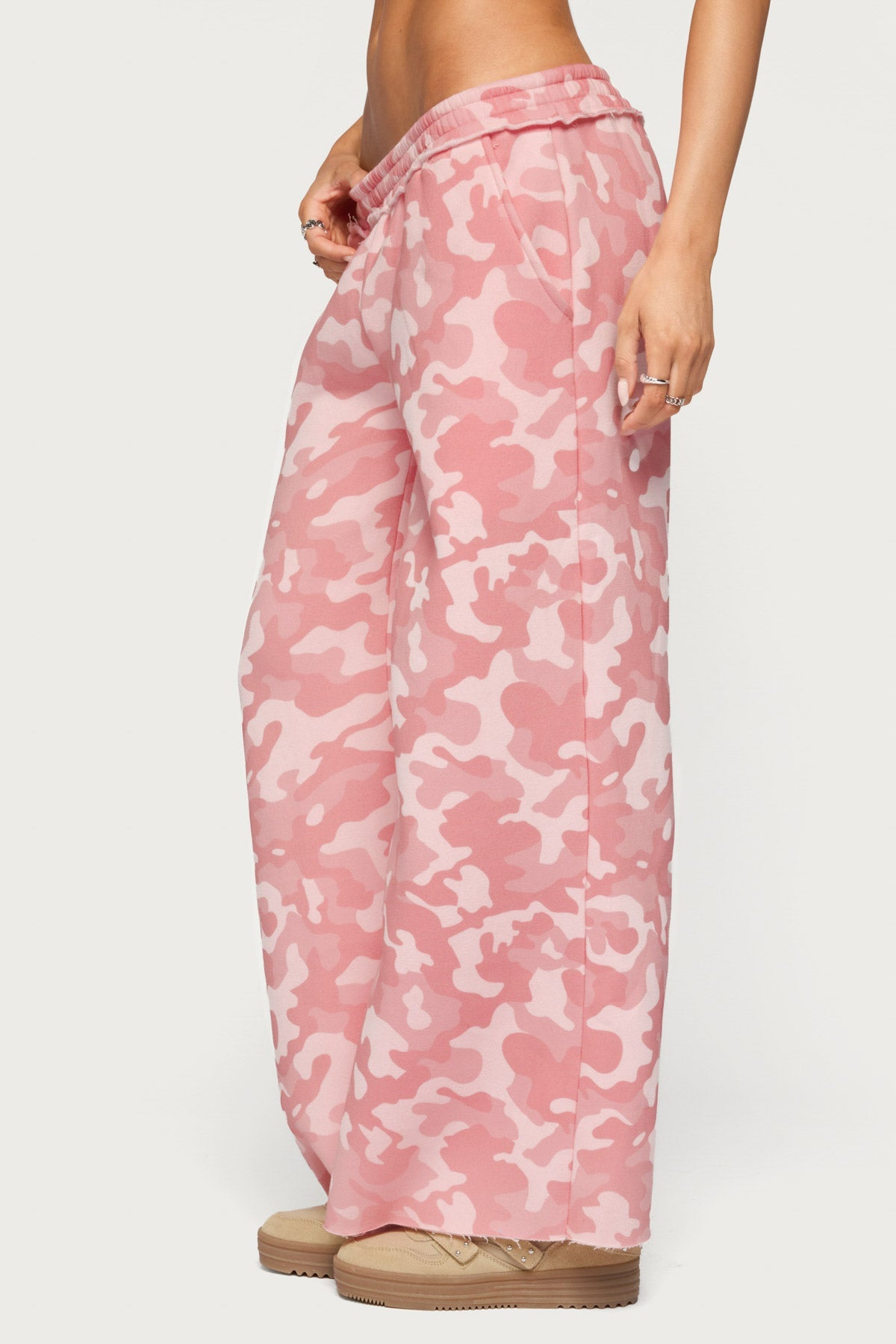Adelyn Camo Wide Leg Joggers
