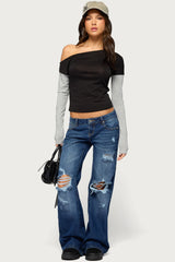 Maylee Off Shoulder Long Sleeve Top