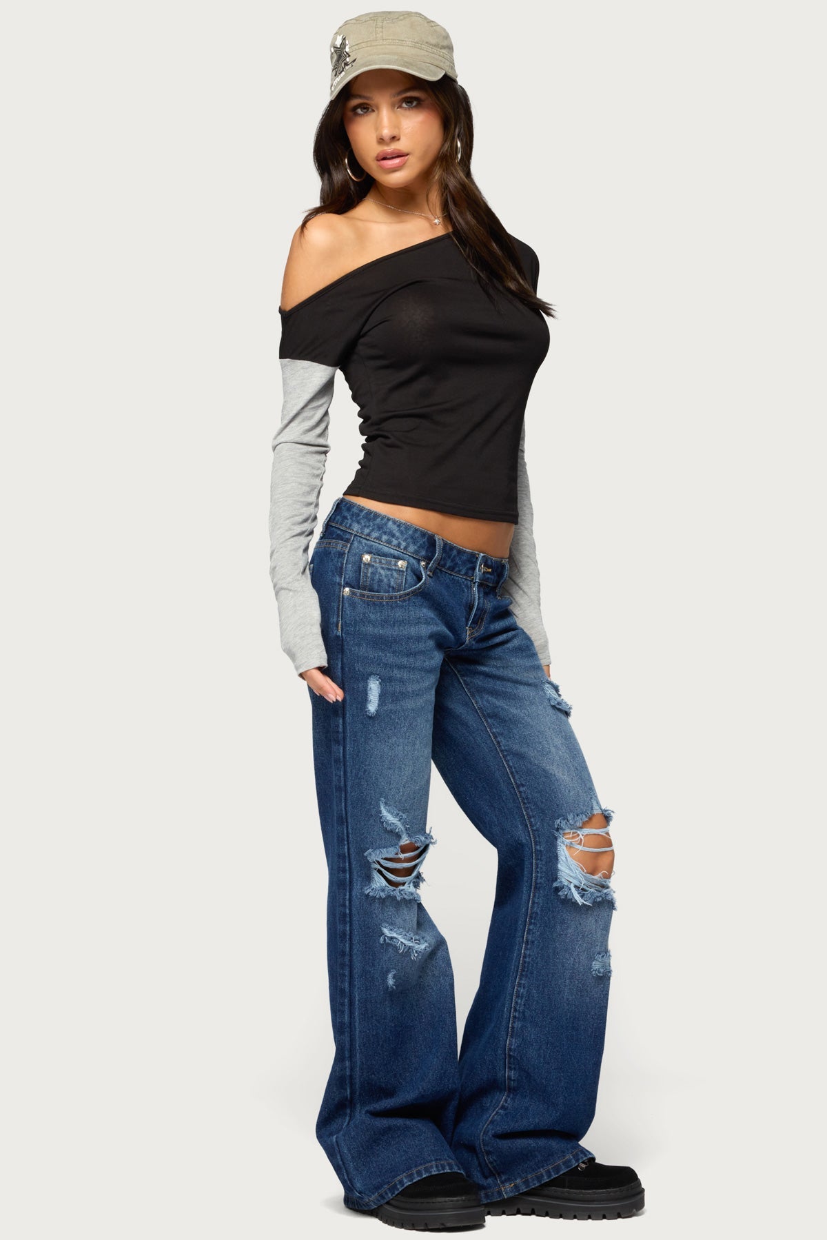 Maylee Off Shoulder Long Sleeve Top