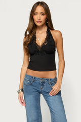 Doreen Lacey Halter Top