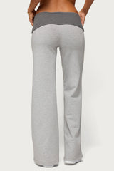 Sunnie Contrast Foldover Trousers