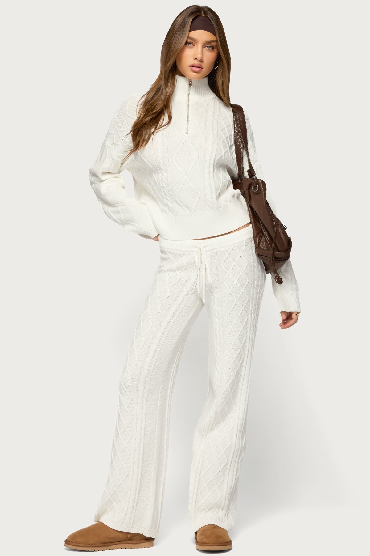 Fika Cable Knit Trousers