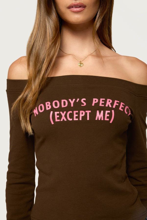 Miss Perfect Off Shoulder Top