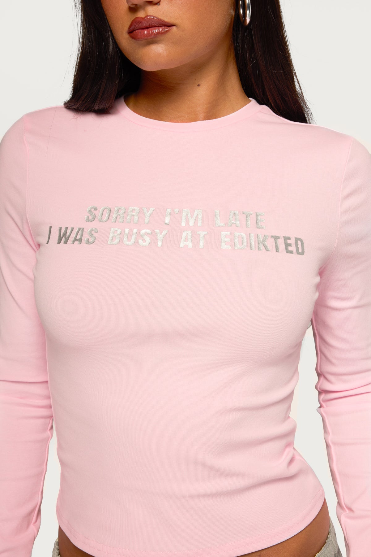 Busy At Edikted Long Sleeve Top