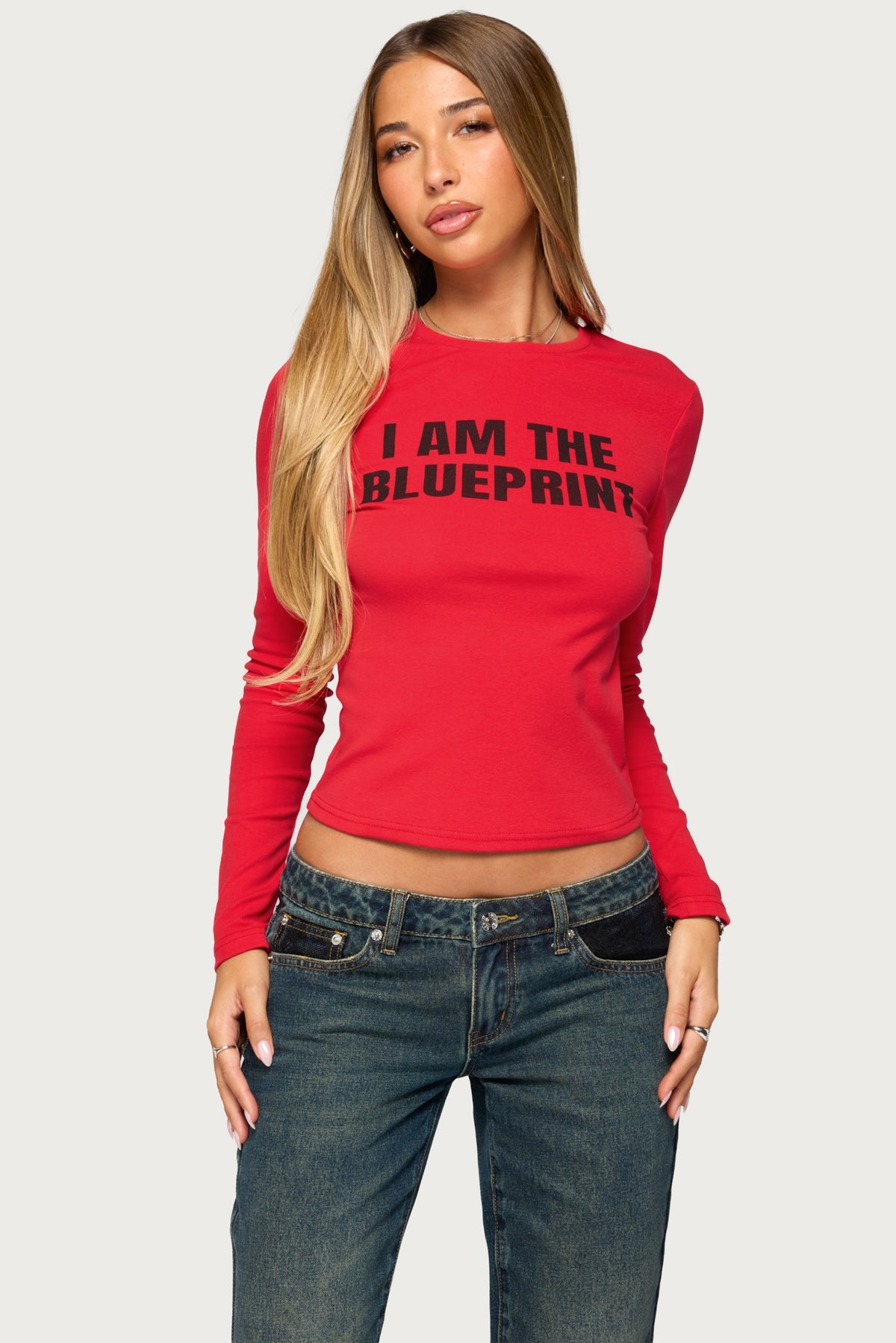 I Am The Blueprint Long Sleeve Top