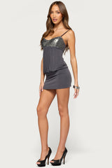 Brandie Sequin Mini Dress