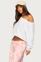 Peala Off Shoulder Long Sleeve Top