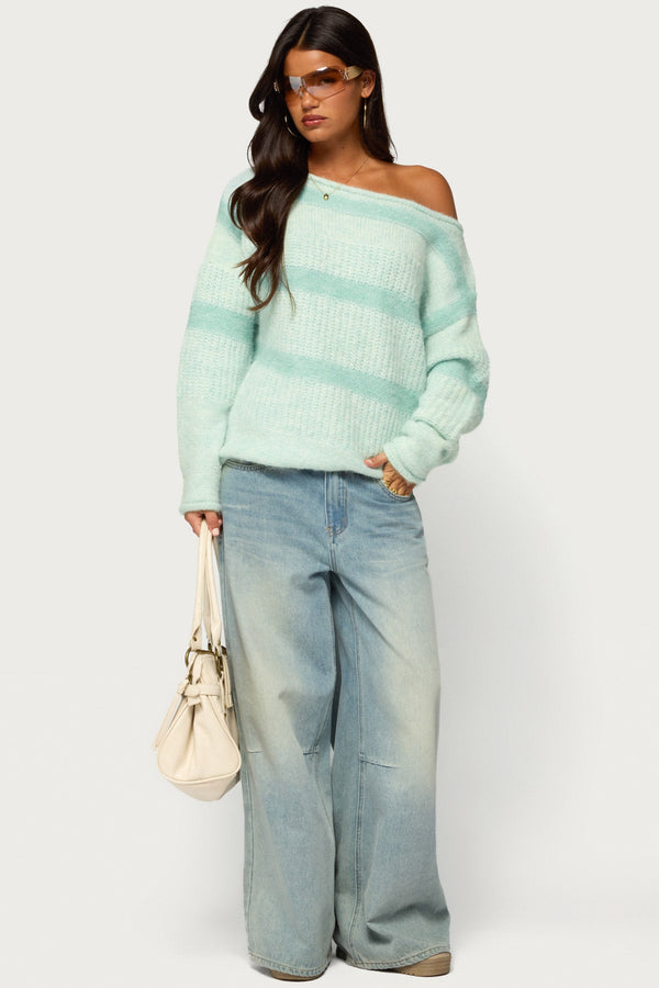 Sheree Striped Chunky Knit Sweater view 2