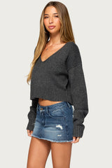 Sandi V Neck Knit Sweater