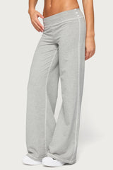 Kathrin Contrast Stitched Flared Trousers