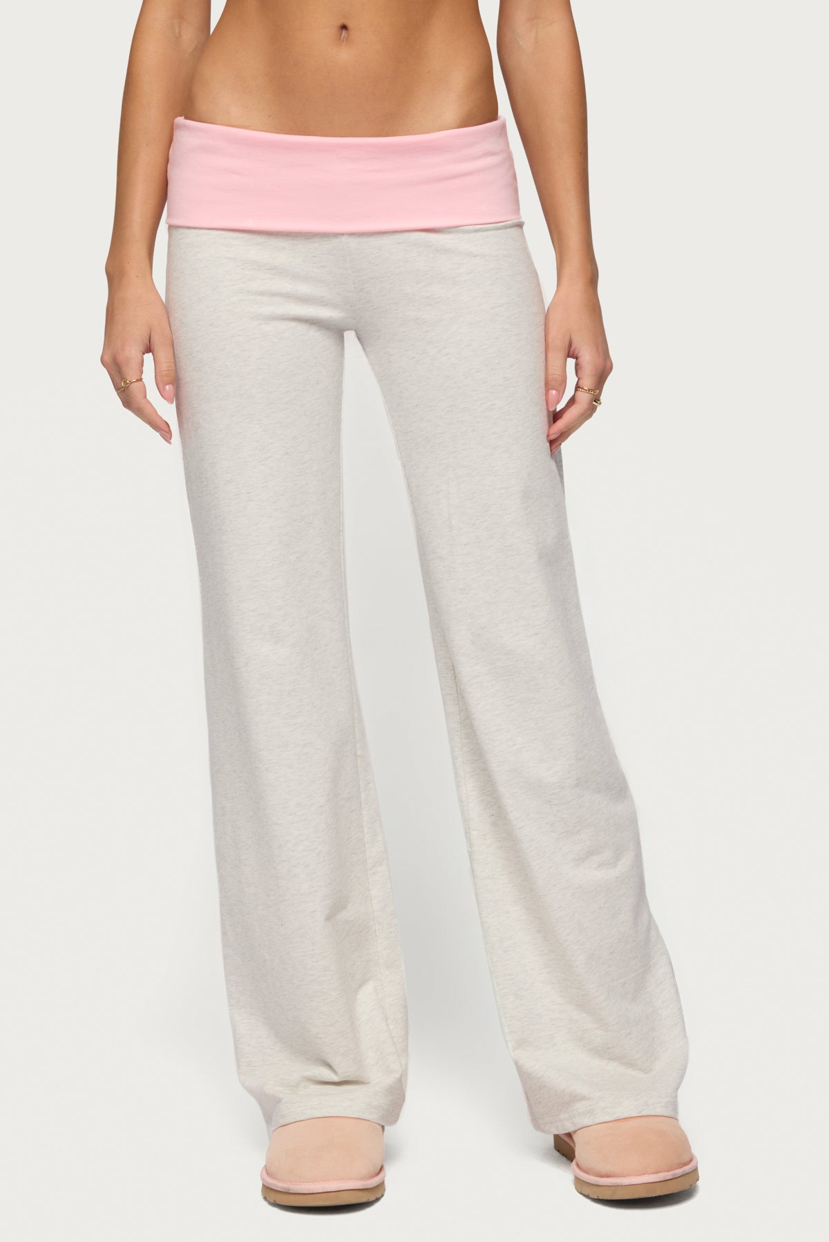 Edikted Mood Lacey Foldover Trousers