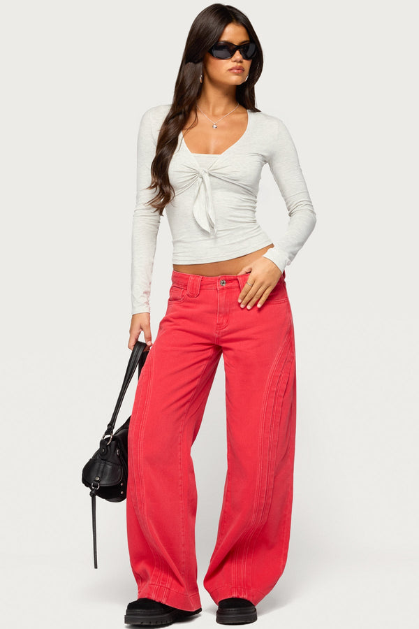 Jayme Two Piece Tie Front Top