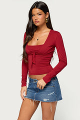 Jayme Two Piece Tie Front Top