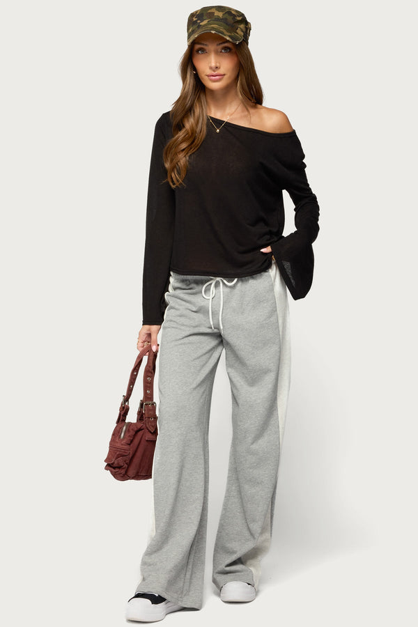 Beebs Off Shoulder Bell Sleeve Top